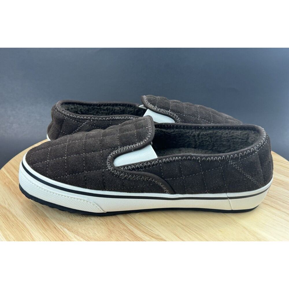 Vans Slip-Er 2 Slip-On Loafer Casual Shoe Slipper Brown Men Sz 7 Women 9 Suede - Picture 4 of 10
